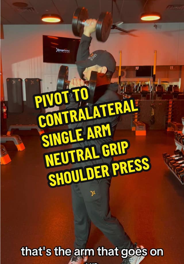 Alternating Contralateral Shoulder Press with Pivot TikTok preview