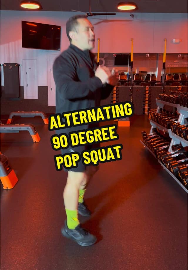 Alternating 90 Degree Pop Squat TikTok preview