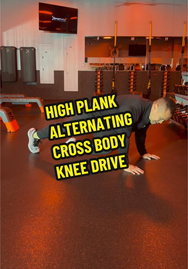 High Plank Alternating Cross Body Knee Drive TikTok preview