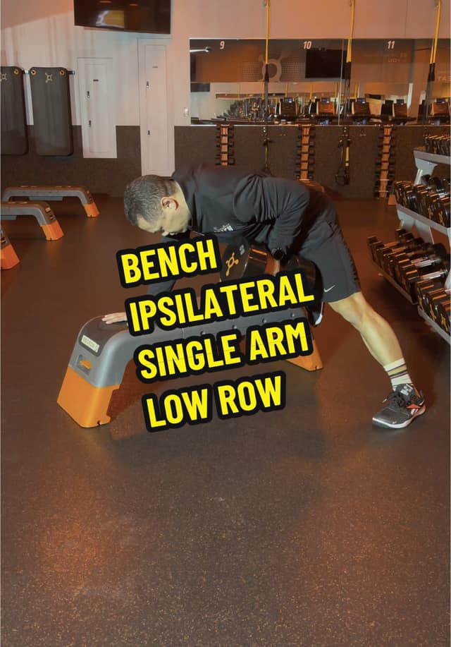 Bench-Supported Ipsilateral Single-Arm Low Row TikTok preview