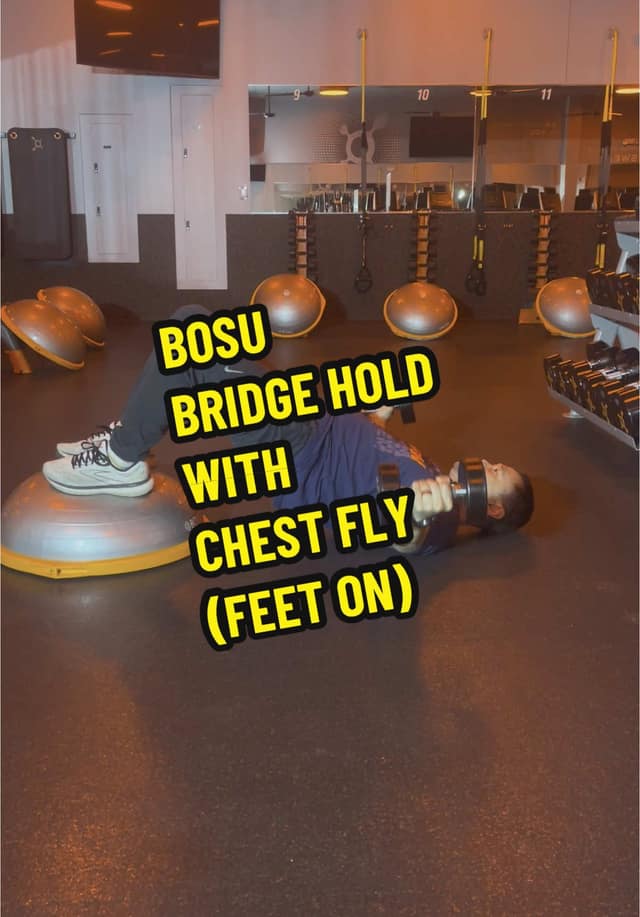 BOSU Bridge Dumbbell Chest Fly TikTok preview