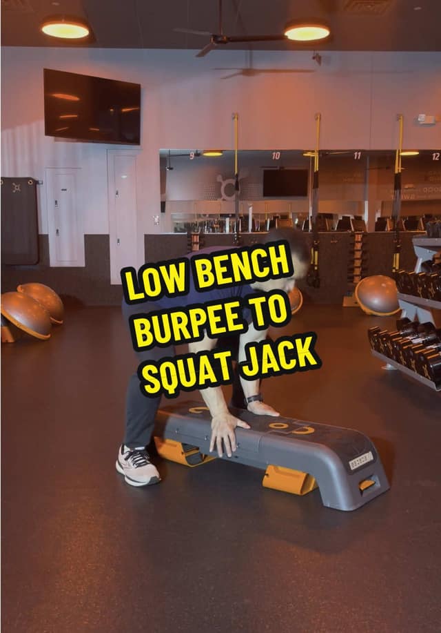 Low-Bench Burpee to Squat Jack TikTok preview