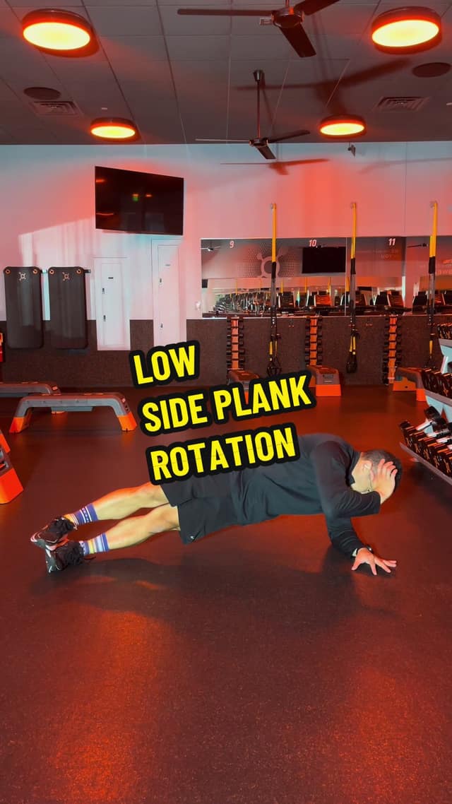 Low Side Plank Rotation TikTok preview