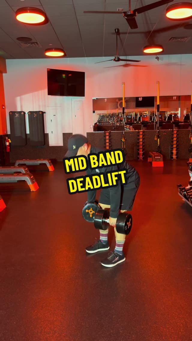 Mid Band Deadlift We want tension on the band when they set up their feet TikTok preview