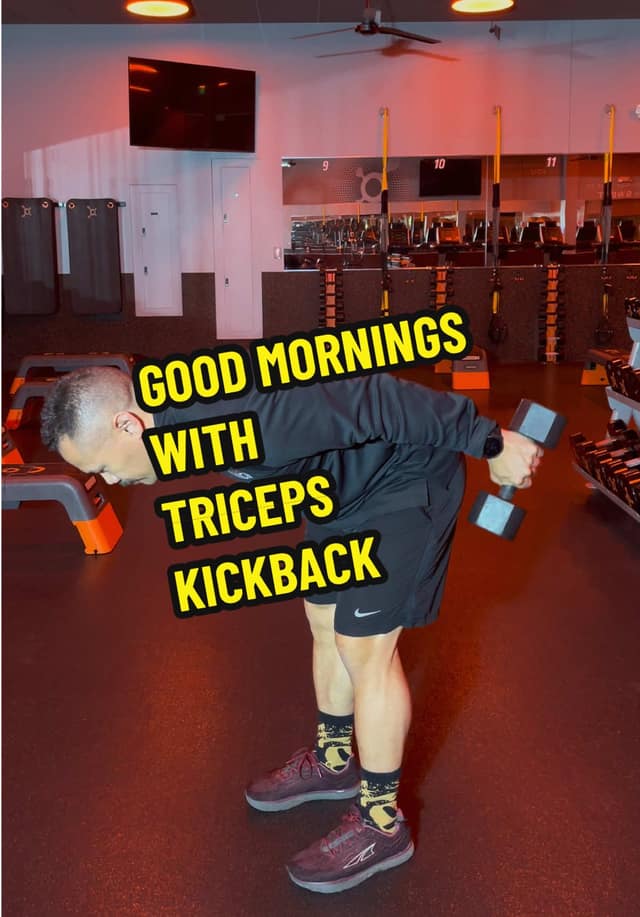 Good Morning with Triceps Kickback TikTok preview