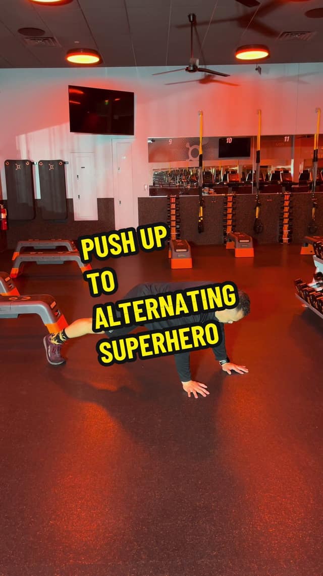 Push-Up to Alternating Superhero TikTok preview