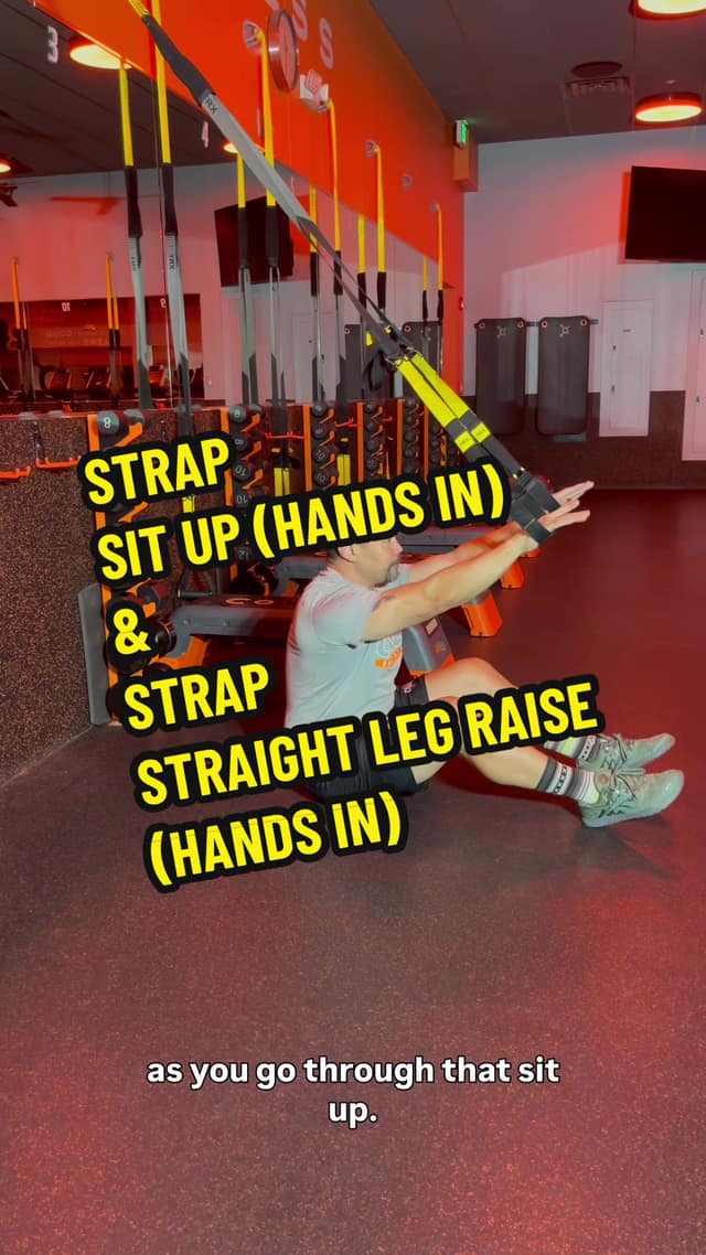 Strap Sit-Up + Straight-Leg Raise (Hands In) TikTok preview