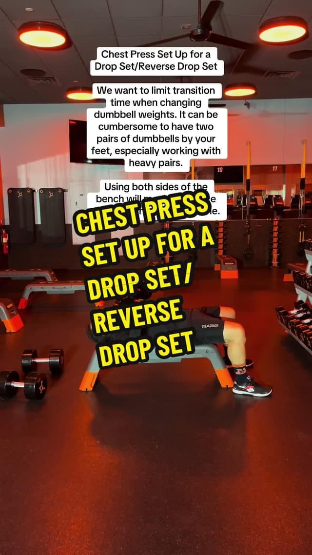 Chest Press Drop Set Setup TikTok preview