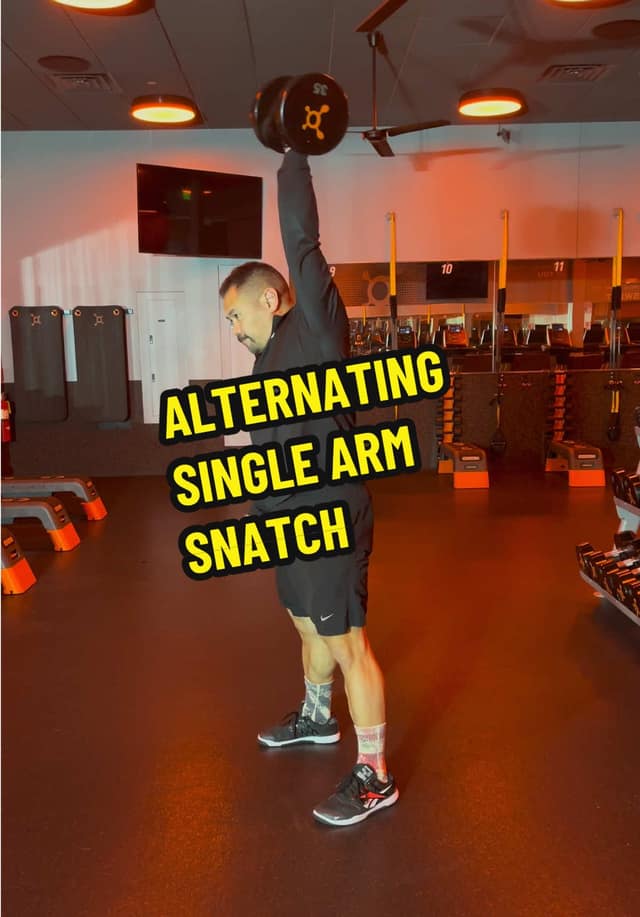 Alternating Single Arm Snatch TikTok preview