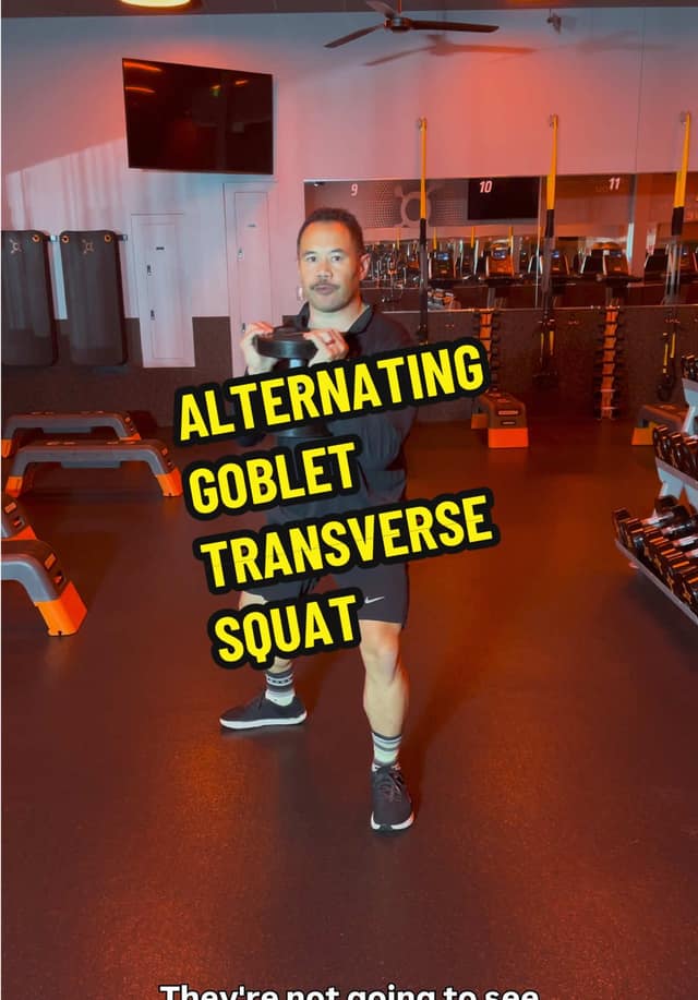 Alternating Goblet Transverse Squat TikTok preview