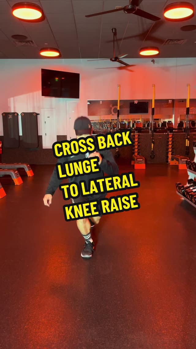Cross Back Lunge to Lateral Knee Raise TikTok preview