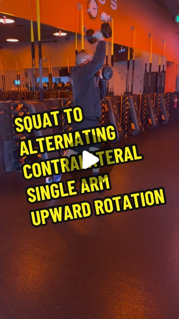 Squat to Alternating Contralateral Single Arm Upward Rotation | OTF ...