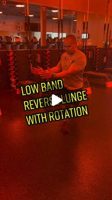 Low band reverse lunge with torso rotation | OTF Exercise Directory