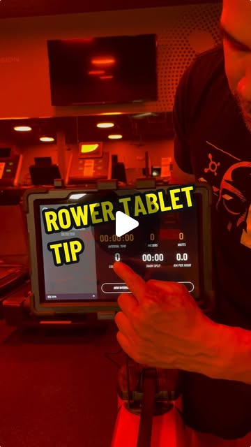 Rower tablet tip | OTF Exercise Directory